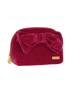 POUCH S WARM VELVET FUXIA T