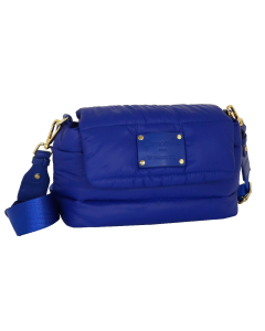 BORSA A TRACOLLA PUFFY BAGS BLU