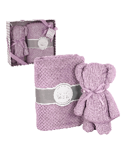 SET TEDDY LAVENDER LILLA SC