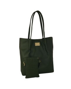 BORSA+PORTA CELL. DAILY TOTE BAG VERDE