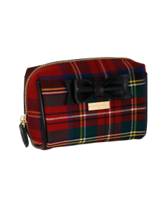 NECESSAIRE M TARTAN TOUCH ROSSO T/C