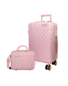 SET VALIGERIA 2PZ RIBBON BABY PINK