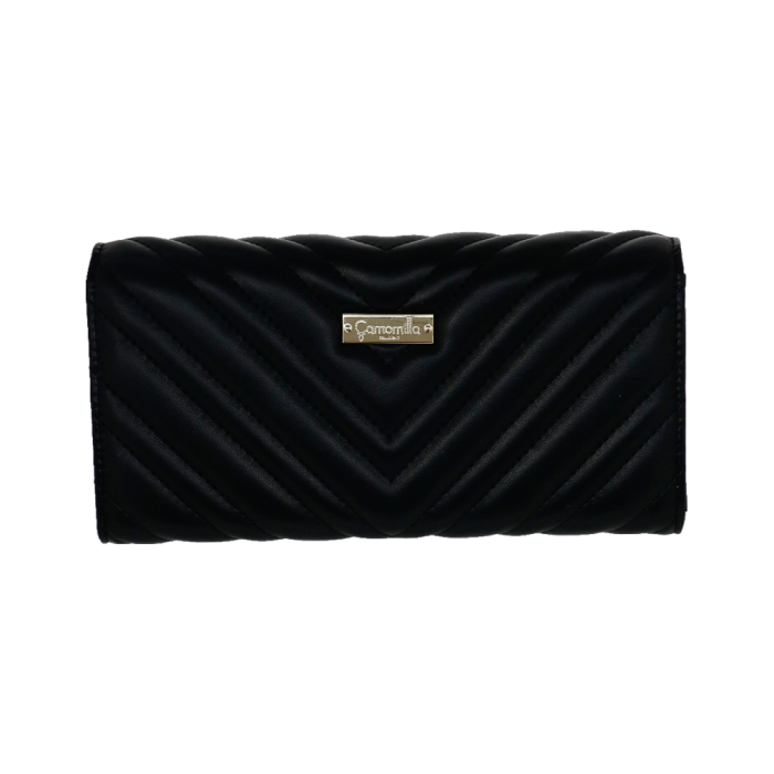 Acquista PORTAFOGLIO L SOLO CUORE NERO colore NERO a soli 32.99 in su Camomilla Milano Shop online